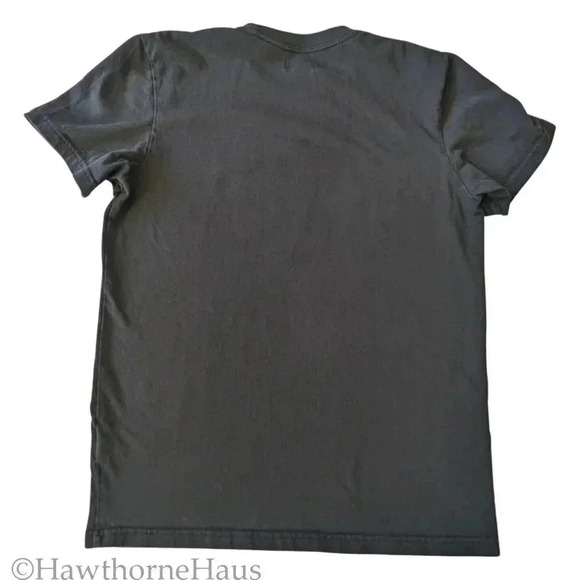 ADIDAS Logo T-Shirt Size S Crewneck Black - Picture 3 of 6